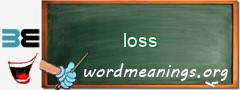 WordMeaning blackboard for loss